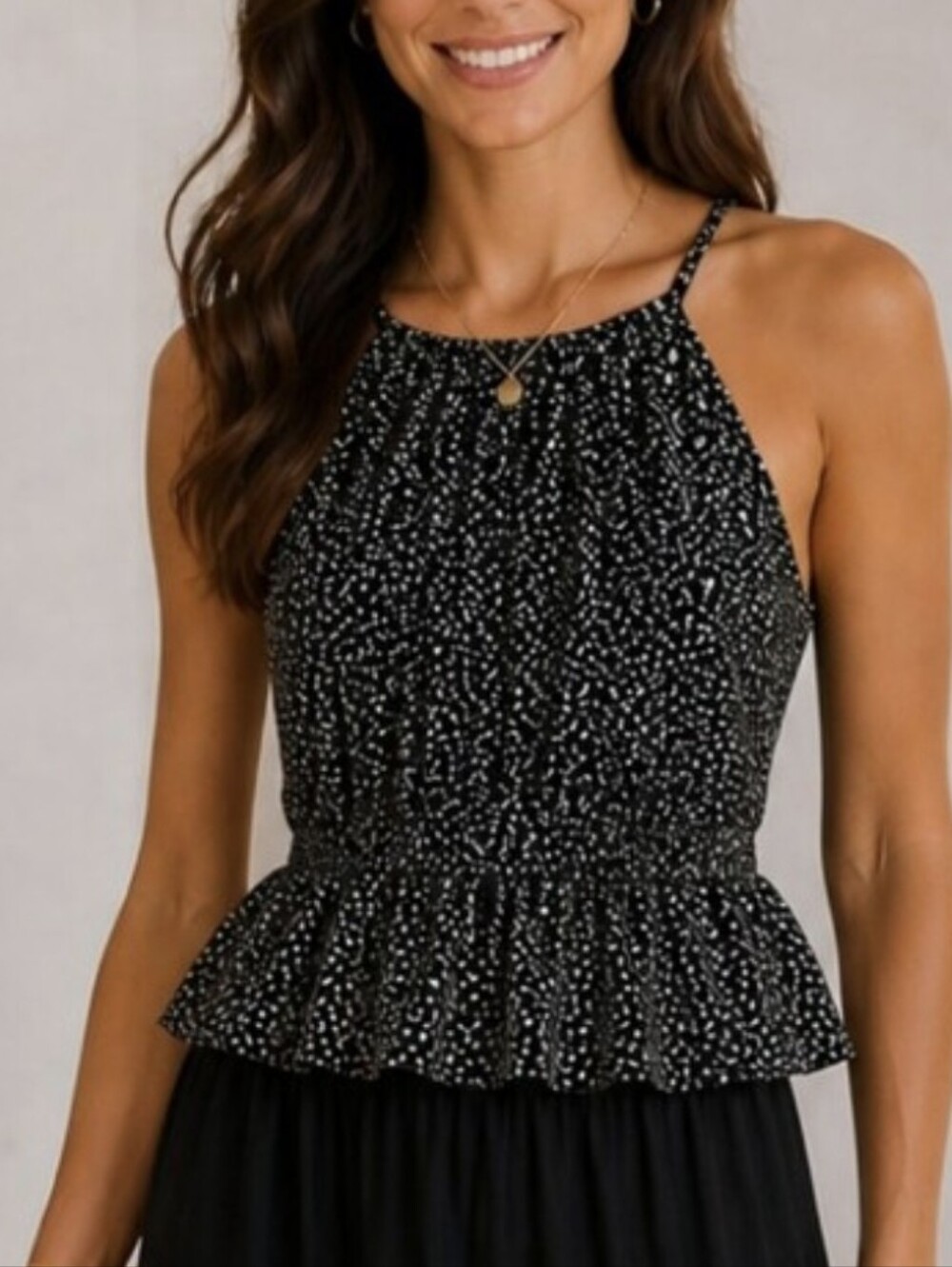 SALE!! Nine West Halter Peplum Camisole